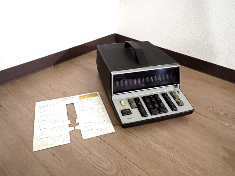 電算機 SONY ICC-500 ソニー SOBAX 電子そろばん ポータブル電卓 計算機 昭和 レトロ アンティーク コレクション