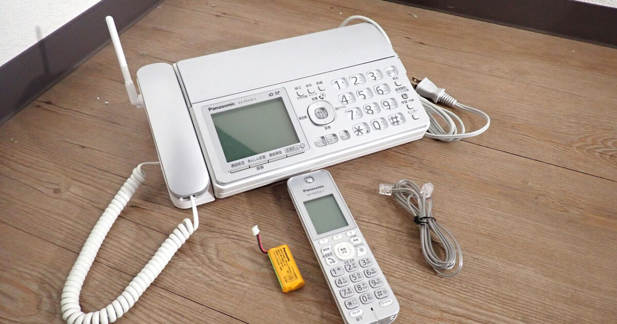 デジタルコードレス FAX Panasonic KX-PZ310DL-S KX-FKD556-S パナソニック おたっくす 電話機 子機付属 普通紙 ファックス シルバー