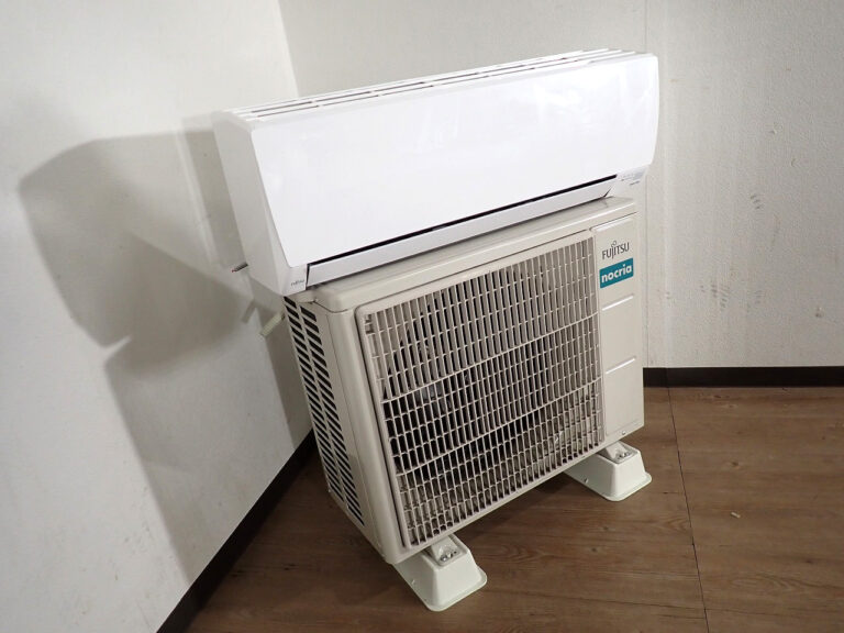 ルームエアコン FUJITSU AS-J253N-W AO-J253N 富士通 nocria ノクリア ～8畳用 100V 室外機 冷房 暖房 クーラー ホワイト