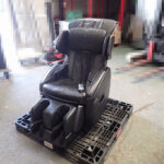電気マッサージチェア FUJIIRYOKI JT-FJ88 フジ医療器 SUPER RELAX スーパーリラックス 本革 ヒーター搭載 家庭用 ブラック