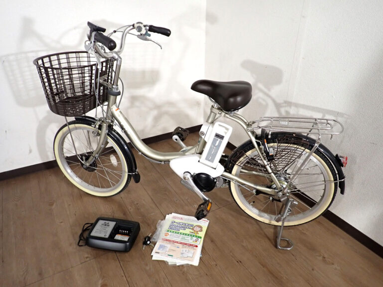 電動アシスト自転車 YAMAHA pm20c ヤマハ PAS コンパクト 20型 内装3段変速 長押し4 充電器 バッテリー シャンパンゴールド