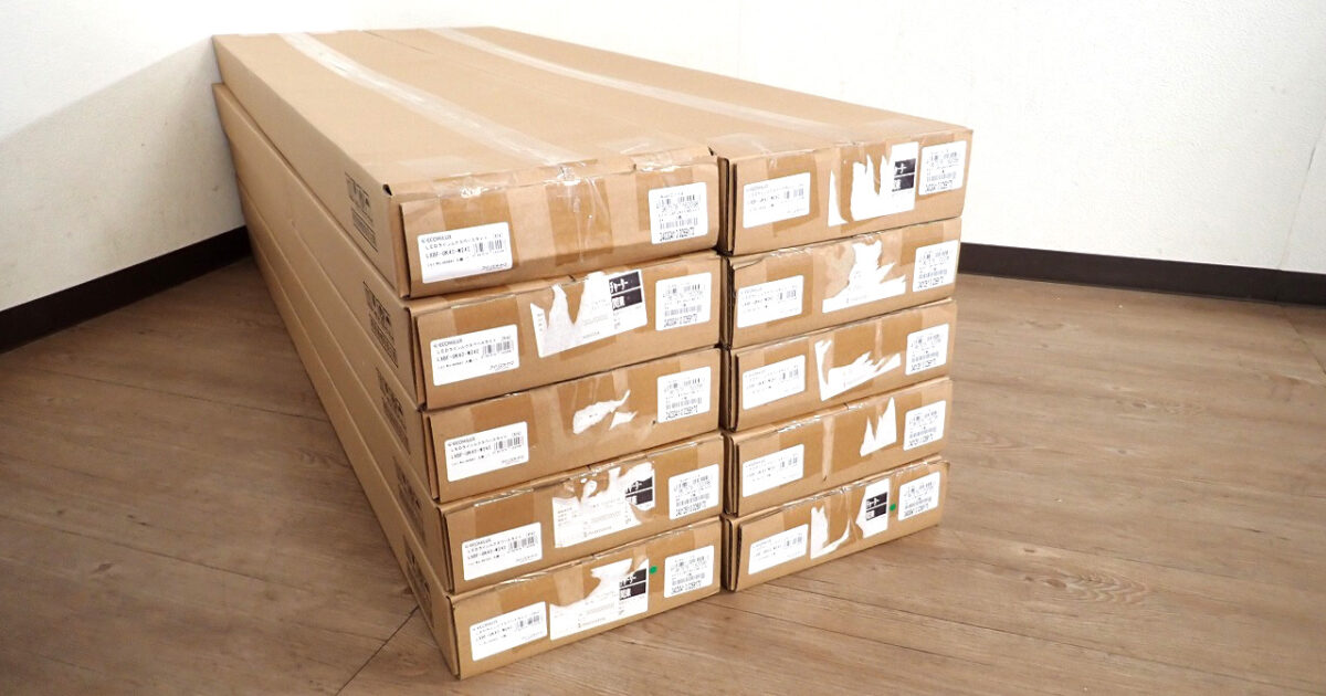 LED一体型ベースライト IRIS OHYAMA LXBF-UK40-W240 アイリスオーヤマ 10セット ラインルクス 40形 100-242V 埋込型 本体 照明器具