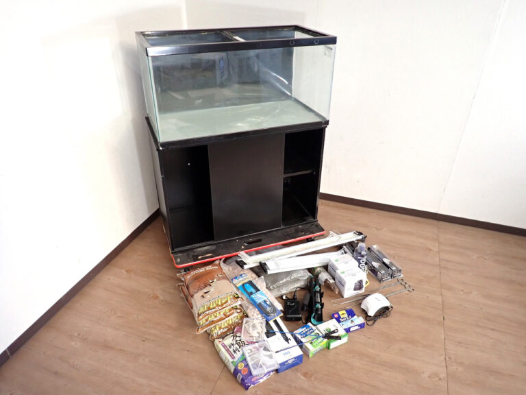 ガラス水槽一式 W900×H450×D450mm 台 W910×H635×D450mm 90cm LEDライト ヒーター エアーポンプ 熱帯魚 アクアリウム 水草