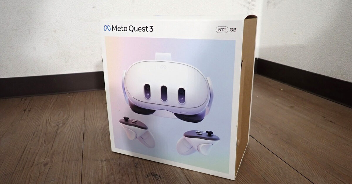 オールインワンVRヘッドセット Meta 899-00594-01 メタ Meta Quest3 メタクエスト 512GB 視野角110° 4K超 コントローラー付 ホワイト