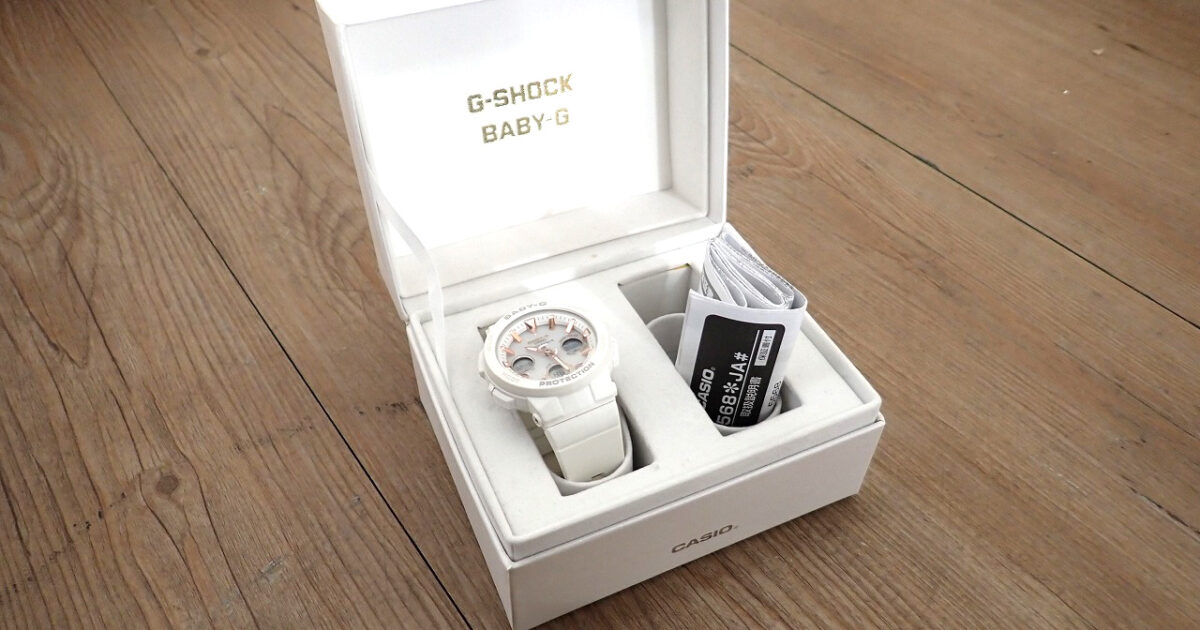 BABY-G 腕時計 CASIO BGA-2500-7AJF カシオ ベビージー ビーチトラベラー 電波ソーラー 防水 レディース アナデジ ホワイト 箱付き