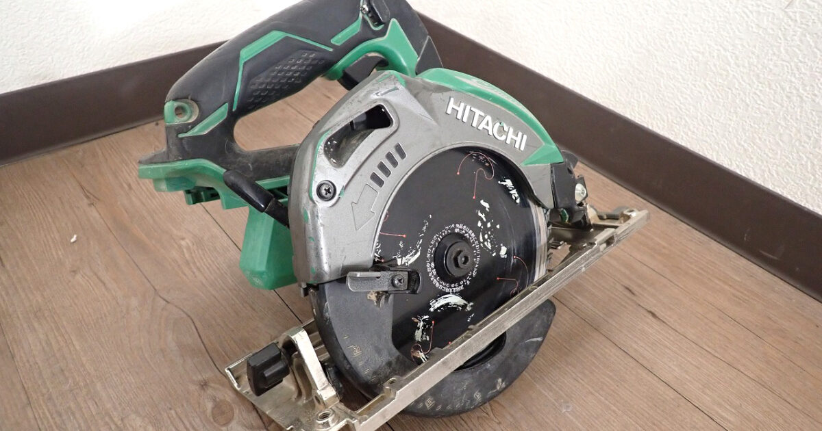 コードレス丸のこ HITACHI C18DBAL 日立工機 HiKOKI 165mm 充電式 LEDライト 木工用 18V 軽量 小型 低騒音 グリーン DIY 電動工具
