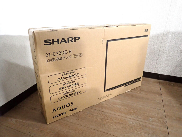 液晶テレビ SHARP 2T-C32DE-B シャープ AQUOS アクオス 32型 ハイビジョン 外付けHDD 裏番組録画 省エネ TV 本体 家電 ブラック