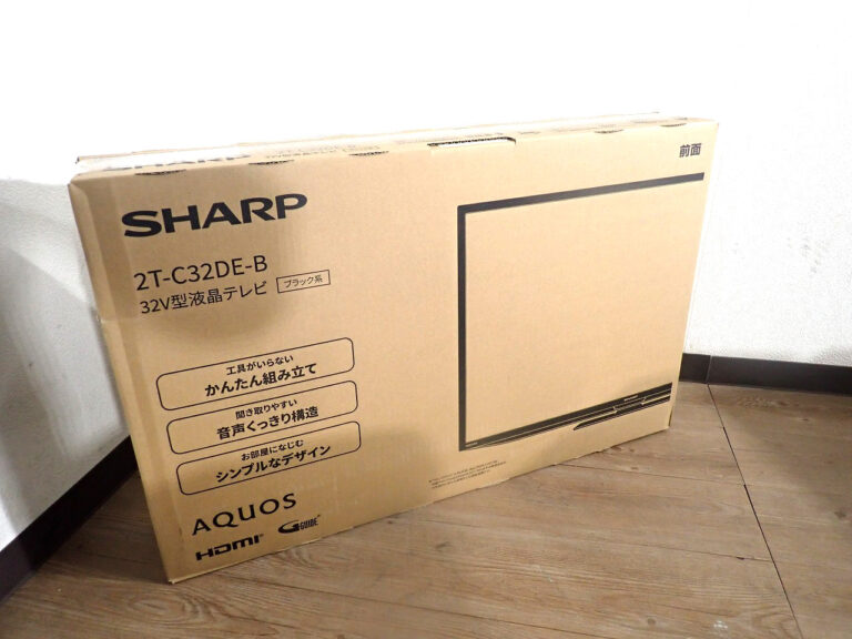 液晶テレビ SHARP 2T-C32DE-B シャープ AQUOS アクオス 32型 ハイビジョン 外付けHDD 裏番組録画 省エネ TV 本体 家電 ブラック