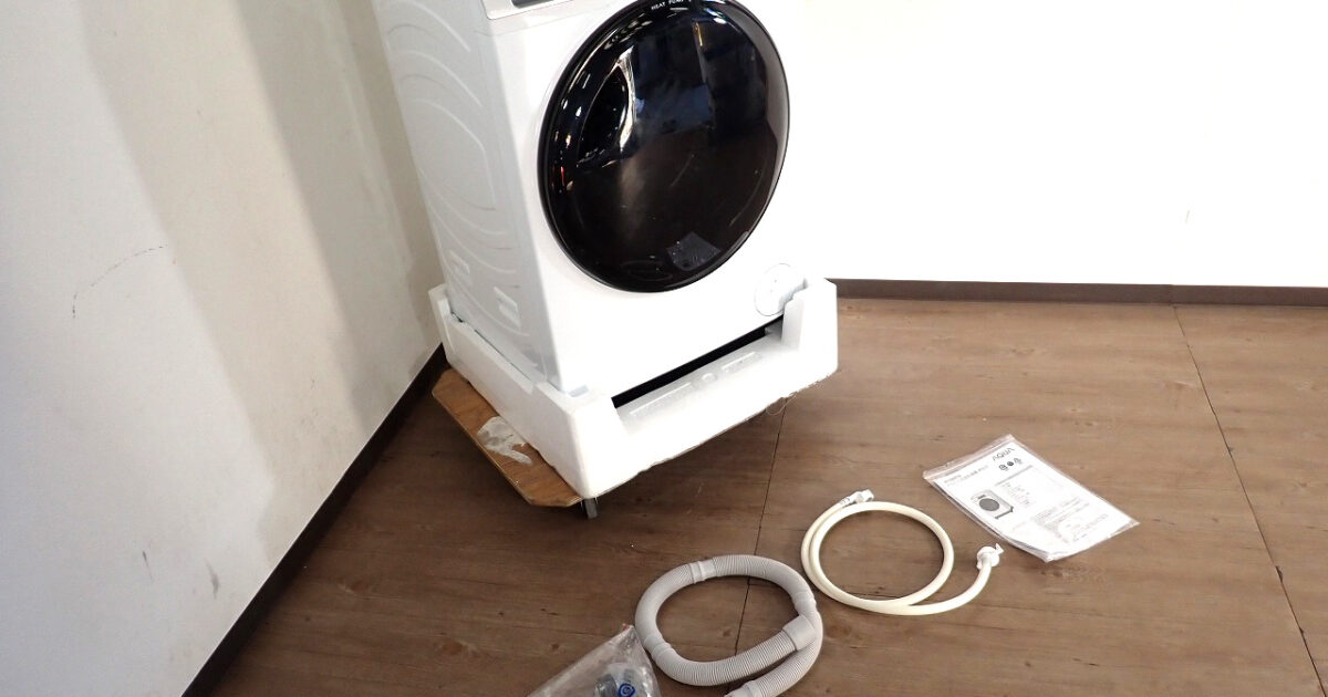 ドラム式洗濯乾燥機 AQUA AQW-D10P-R アクア まっ直ぐドラム 100V 洗濯 10kg 乾燥 5kg 右開き 薄型 洗剤自動投入 ホワイト 24年製