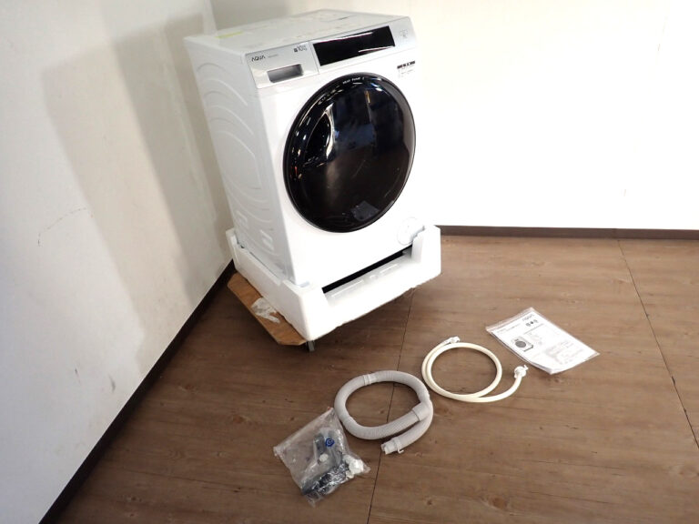 ドラム式洗濯乾燥機 AQUA AQW-D10P-R アクア まっ直ぐドラム 100V 洗濯 10kg 乾燥 5kg 右開き 薄型 洗剤自動投入 ホワイト 24年製