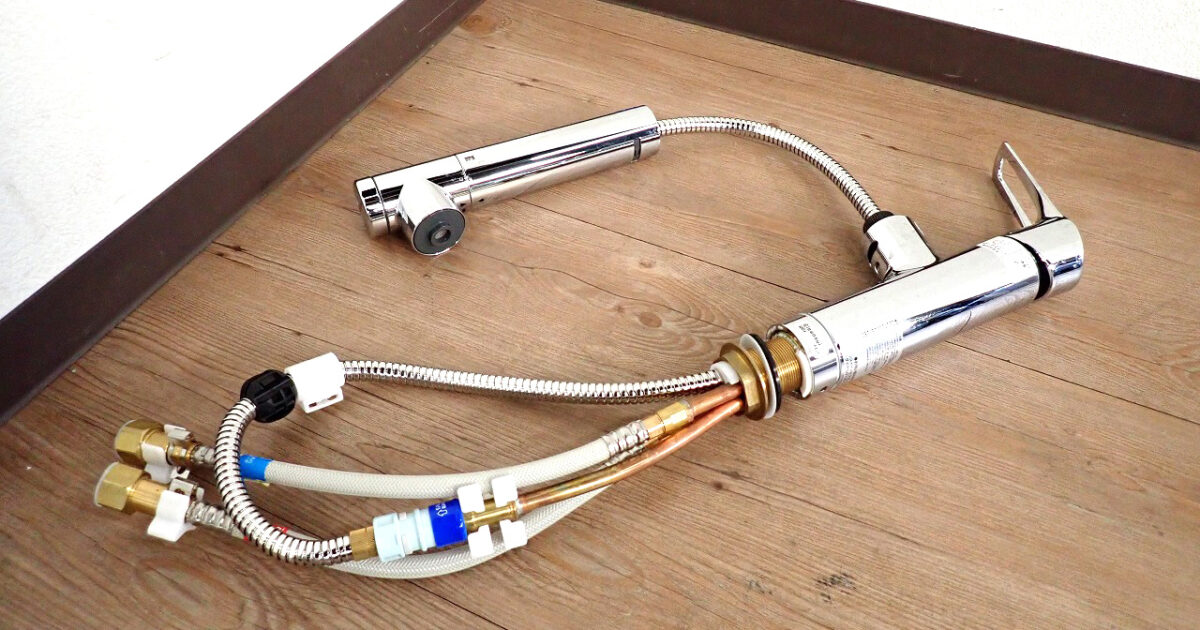 ビルトイン浄水器 MITSUBISHI F428D 三菱ケミカル Cleansui クリンスイ 水栓一体型  シングルレバー 混合水栓 キッチン用 蛇口