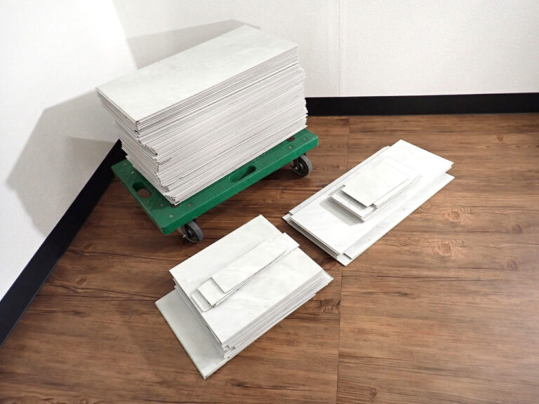 フロアタイル click euca はめ込み式 5×305×610mm 69枚＋切れ端39枚 8.29畳＋切れ端 石目 大理石 ホワイト DIY リフォーム