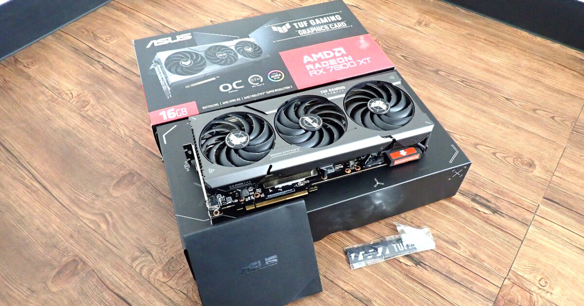 グラフィックボード ASUS TUF-RX7800XT-O16G-GAMING エイスース ゲーミング ビデオカード トリプルファン PCIExp 16GB PCゲーム