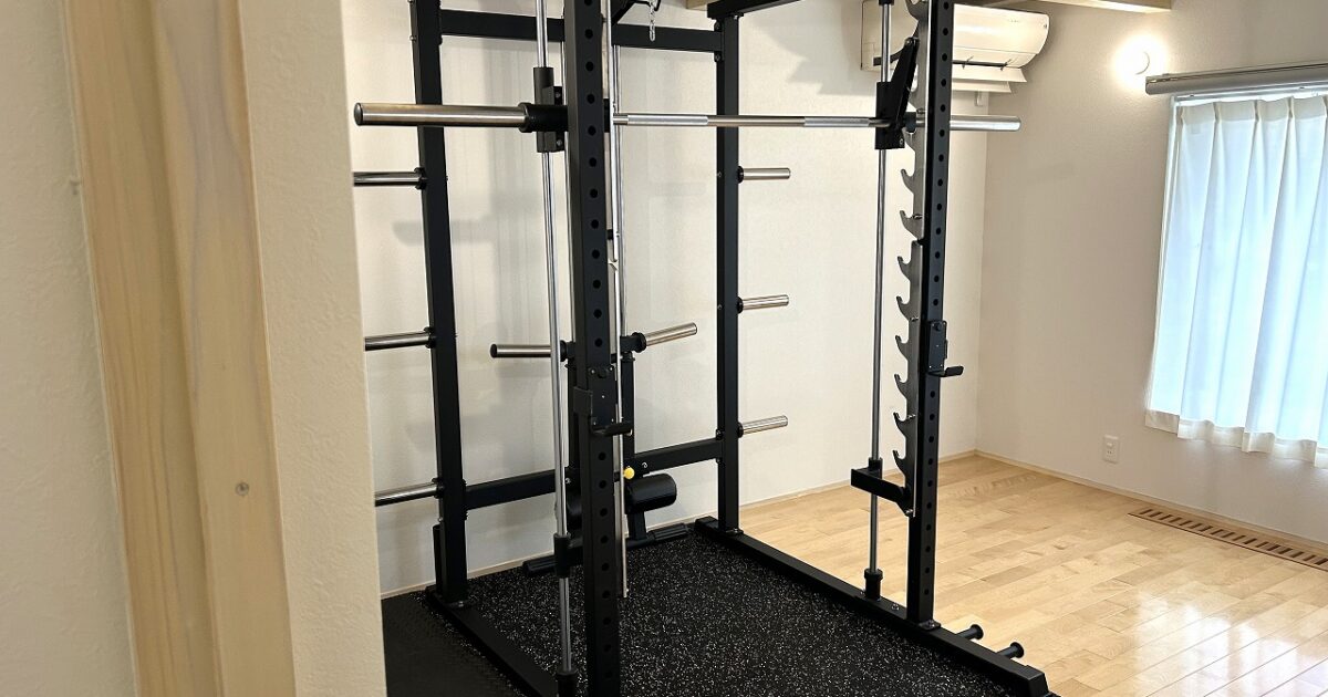 スミスパワーラック WILDFIT C09 ワイルドフィット プレート 15kg×2 10kg×4 5kg×4 2.5kg×4 バーベルシャフト ラバーマット