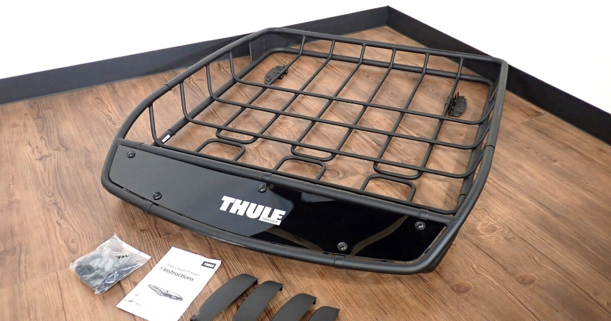 ルーフバスケット THULE キャニオン 859XT スーリー Thule Canyon XT ルーフラック ブラック カー用品 荷物 車載 アウトドア