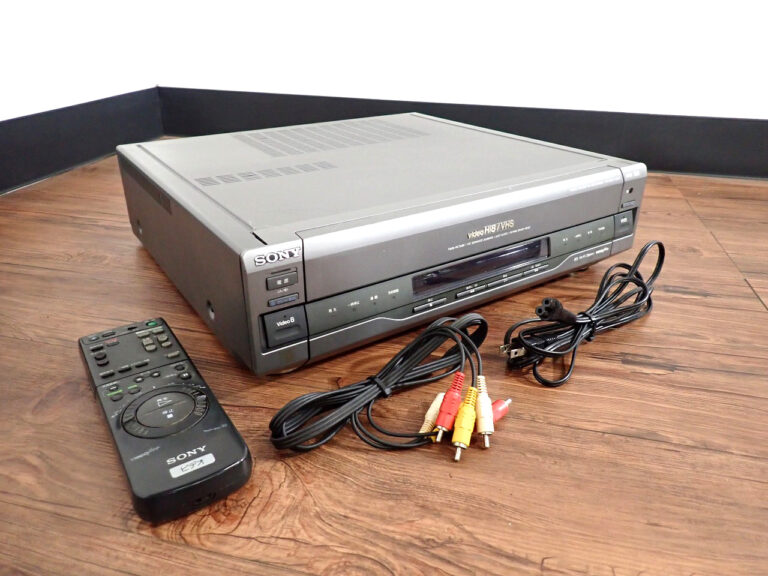 ビデオデッキ SONY WV-BW1 ソニー Hi8/VHS 100V 41W ビデオカセットレコーダー ダブルデッキ 2画面 8mm BS 地上波 録画 リモコン付
