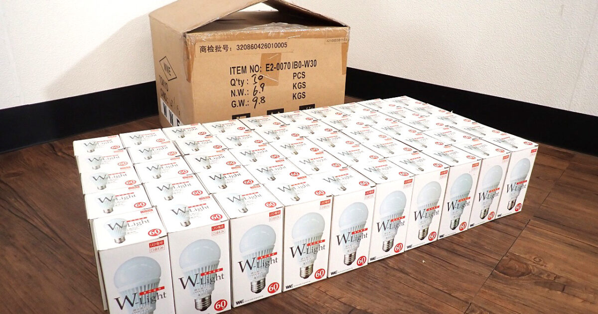 LED電球 50個 WWE GDL60-CC140 ワールドワイドエンジニアリング E26 口径 60×122mm 2600-3700K 100-120V 60W 調光可 電球色 照明 1