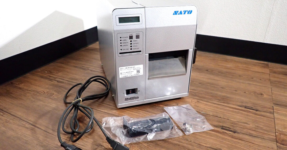 ラベルプリンター SATO M-48Pro8 サトー スキャントロニクス 100V 堅牢型 耐久性 スチールボディ バーコードプリンター 店舗 業務用