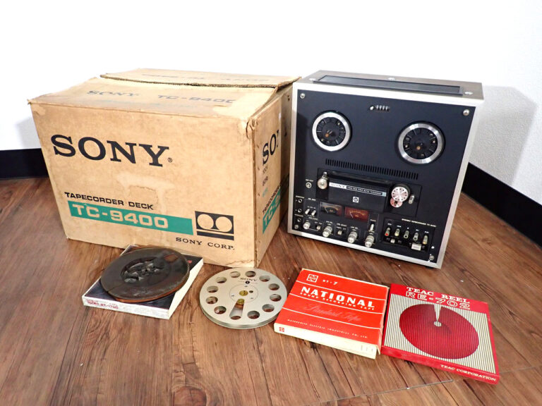 オープンリールデッキ SONY TC-9400 RE-702 RT-7 ソニー ステレオ テープデッキ 100V 80W 録音 空リール付き 音響機材 オーディオ