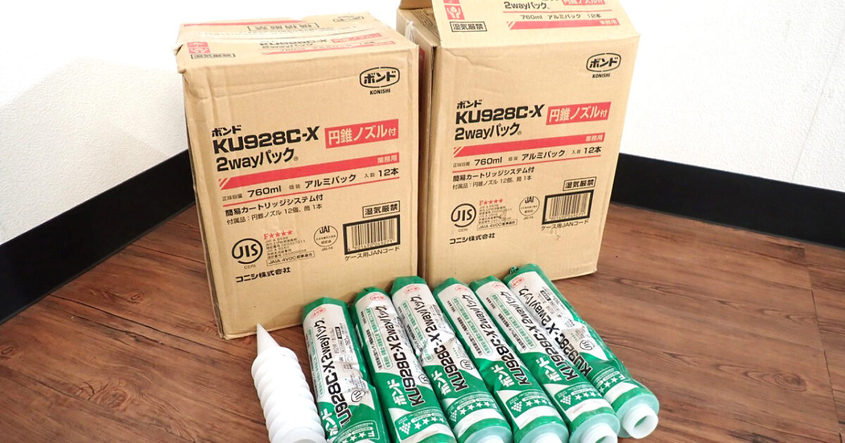 接着剤 KONISHI KU928C-X コニシ 760ml 12本入×2ケース＋バラ6本 計30本セット 2wayパックノズル付 ボンド 1液型ウレタン樹脂系