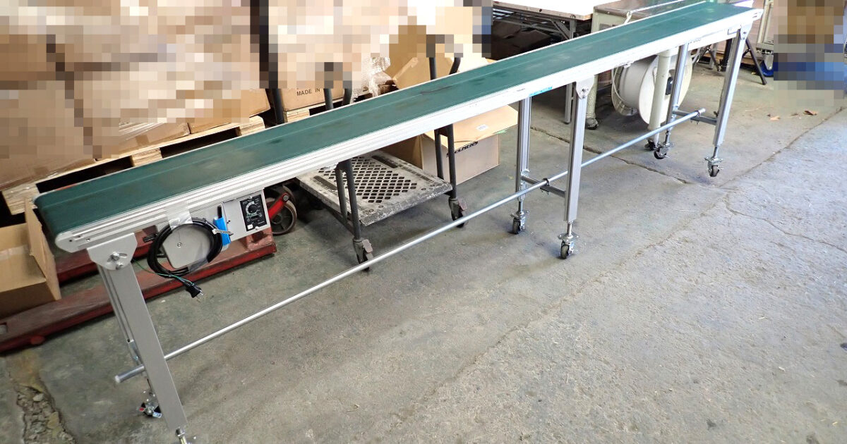 ベルトコンベア okura BELCON mini Ⅲ オークラ輸送機 長さ3m 幅29.5cm ストレート搬送用 コンベヤ 軽搬送 スタンダード