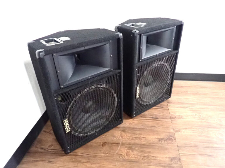 モニタースピーカー ペア YAMAHA SM 151V ヤマハ 2台セット 8Ω ブラック オーディオ機器 音響機器
